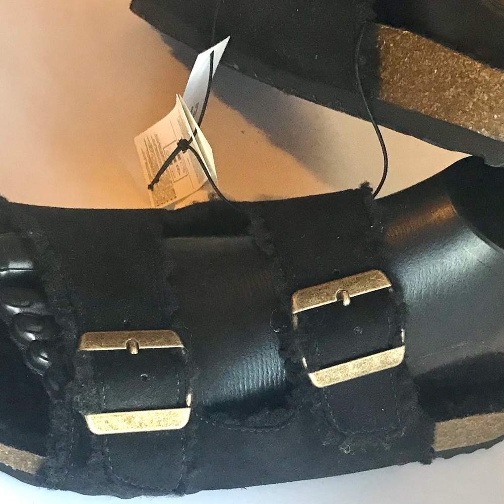 🌂💃🏾GAP Black Women's Sz 8 Clog / Mules | Buckle Slid-Slip On NWT - Picture 8 of 10